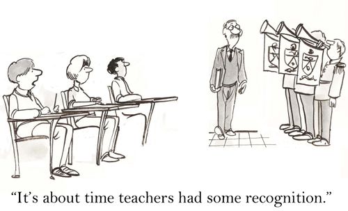 'It's about time teachers had some recognition.'