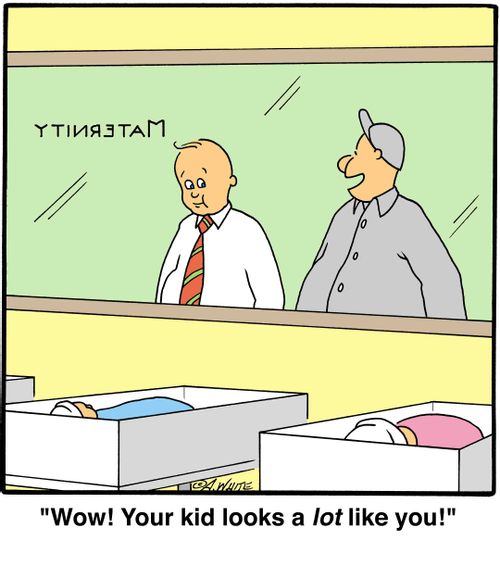 'Wow! Your kid looks a lot like you!'
