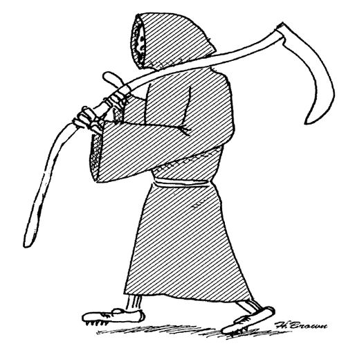 Grim Reaper in trainers.