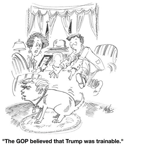 "The GOP believed that Trump was trainable."