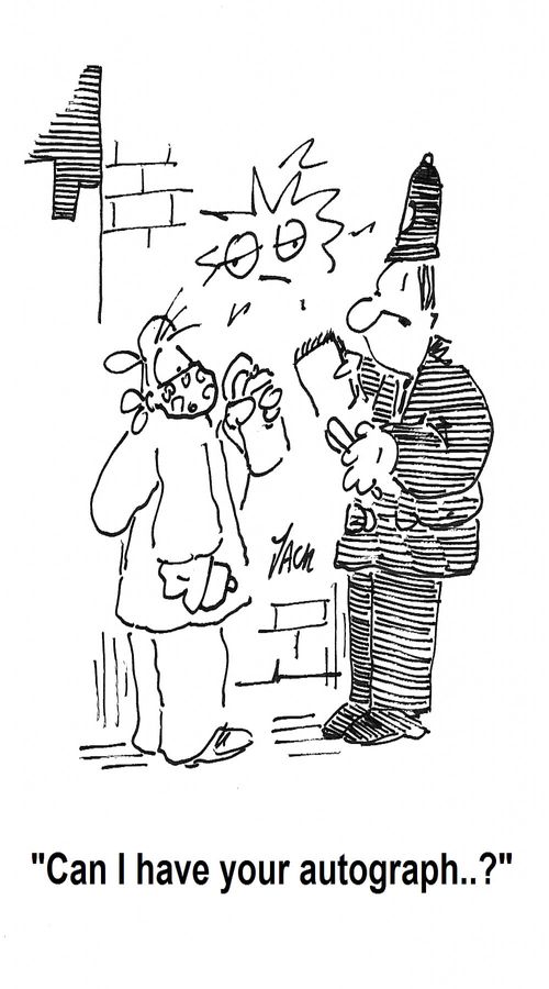 'Can I have your autograph...?'