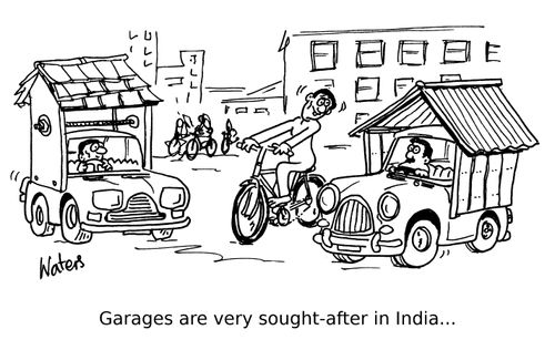 Garages are very sought-after in India...