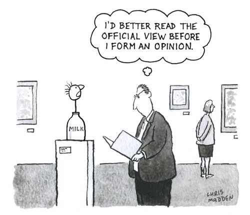 "I'd better read the official view before I form an opinion."
