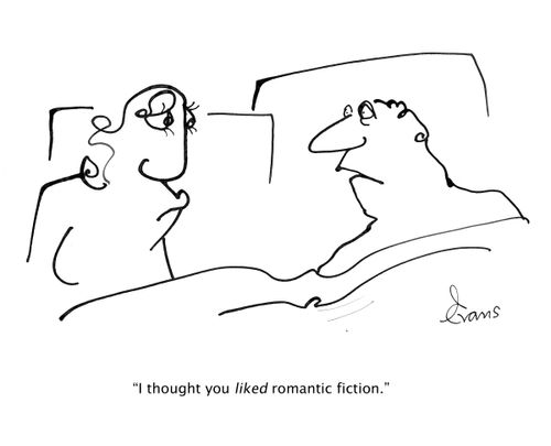 "I thought you liked romantic fiction."