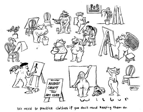 'We need to practice clothes if you don't mind keeping them on.'
