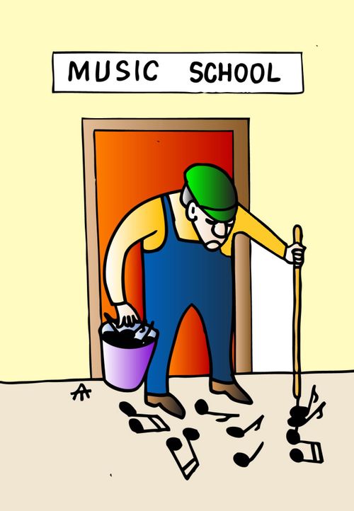 Janitor at a Music School