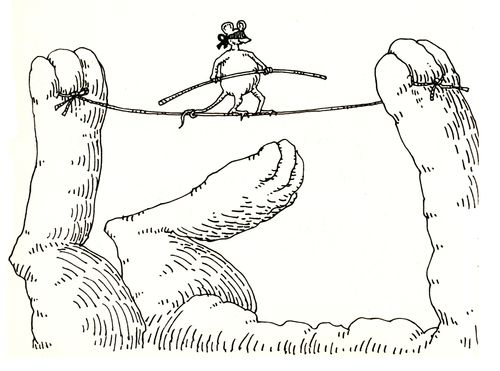 101 uses of a dead cat: mouse's trapeze circus act.