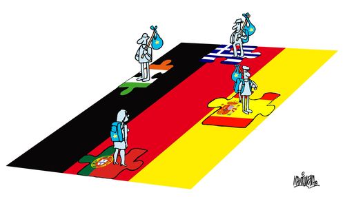 Emigration towards alemania.