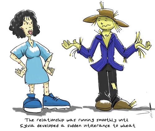 The relationship was running smoothly until Sylvia developed a sudden intolerance to wheat