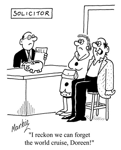 "I reckon we can forget the word cruise, Doreen!"