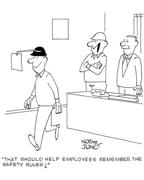 'That should help employees remember the safety rules!'