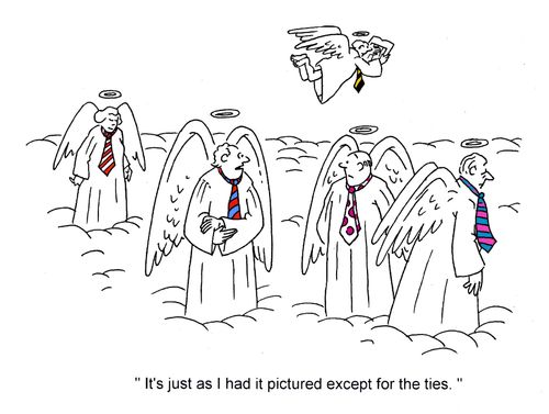 'It's just as I had it pictured except for the ties.'