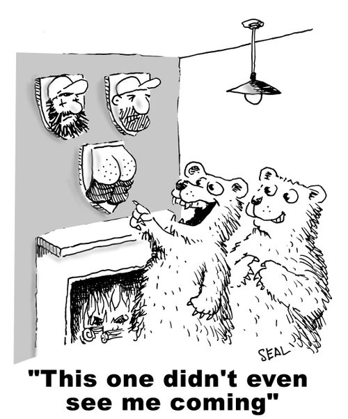 Bears hunting men
