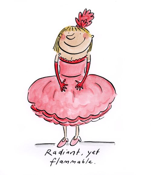 Radiant, yet flammable.