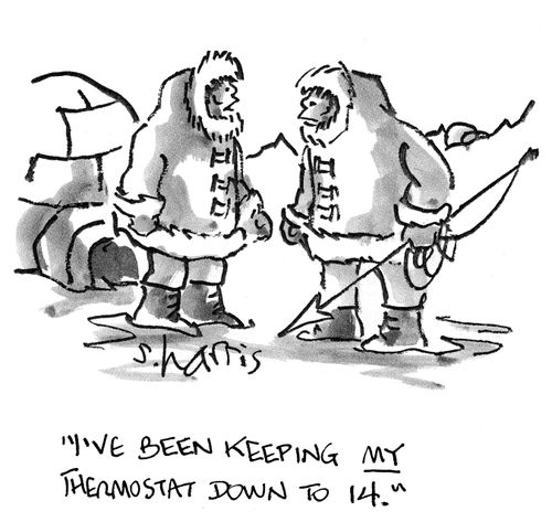 'I've been keeping my thermostat down to 14'