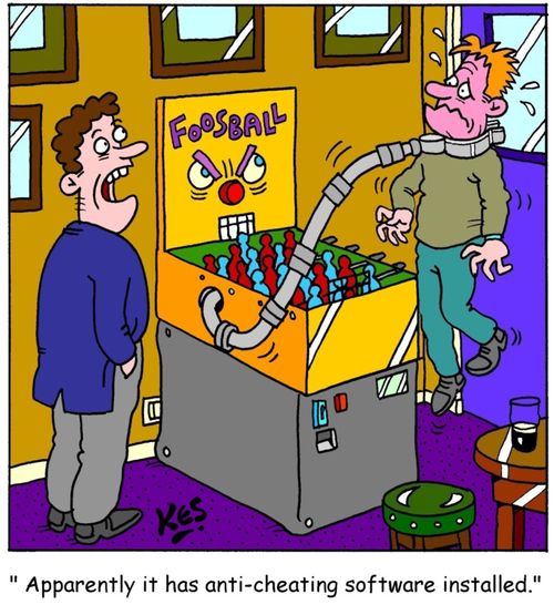'Apparently it has anti-cheating software installed.'