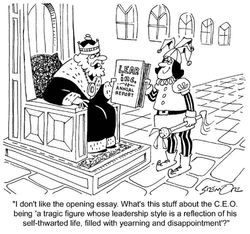 '...what's this stuff about the CEO being 'a tragic figure...'?'