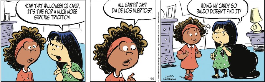 "Now that Halloween is over, it's time for a much more serious tradition."