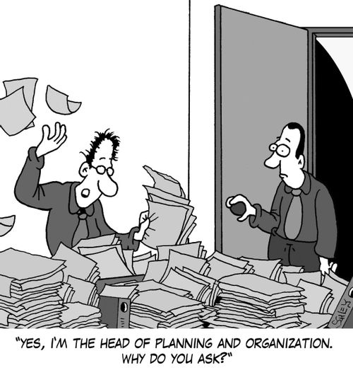 'Yes, I'm the head of planning and organization. Why do you ask?'
