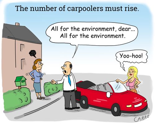 'All for the environment, dear... All for the environment.'