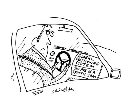 Global Positioning System - You are in a traffic jam.
