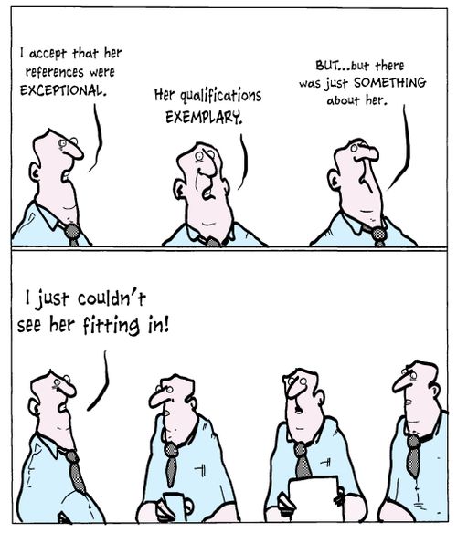 'I just couldn't see her fitting in.'
