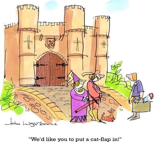 "We'd like you to put a cat-flap in!"