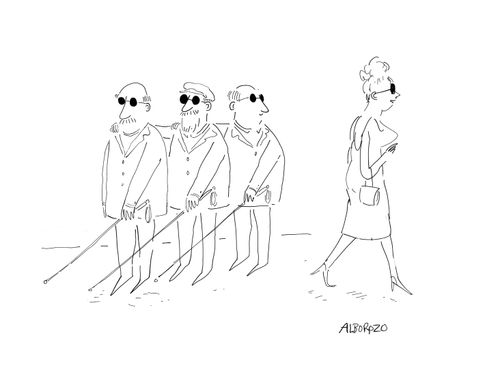 Three blind men...