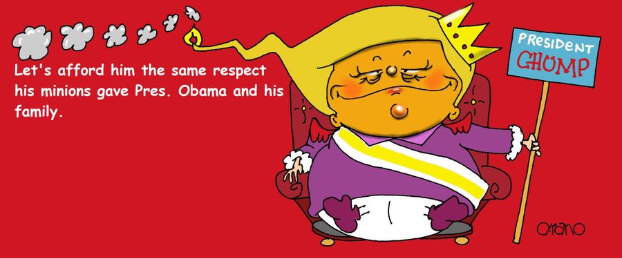 Let's afford him the same respect his minions gave Pres. Obama and his family."