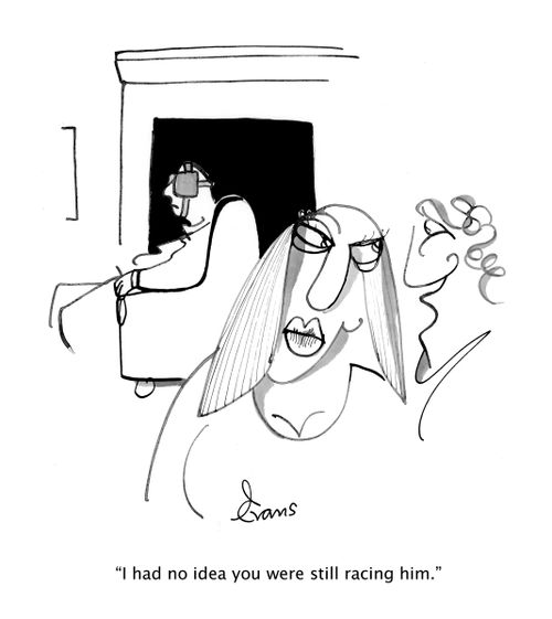 "I had no idea you were still racing him."