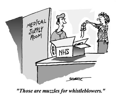 "Those are muzzles for whistleblowers."
