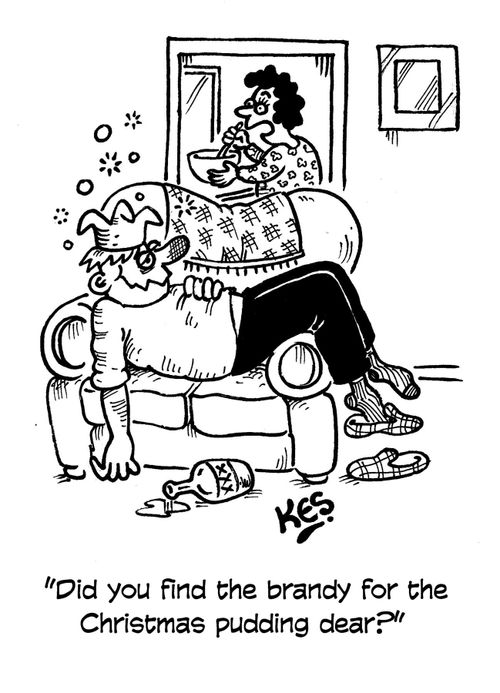 'Did you find the brandy for the Christmas Pudding dear?'