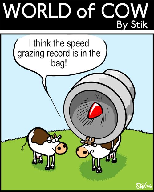 I think the speed grazing record is in the bag!