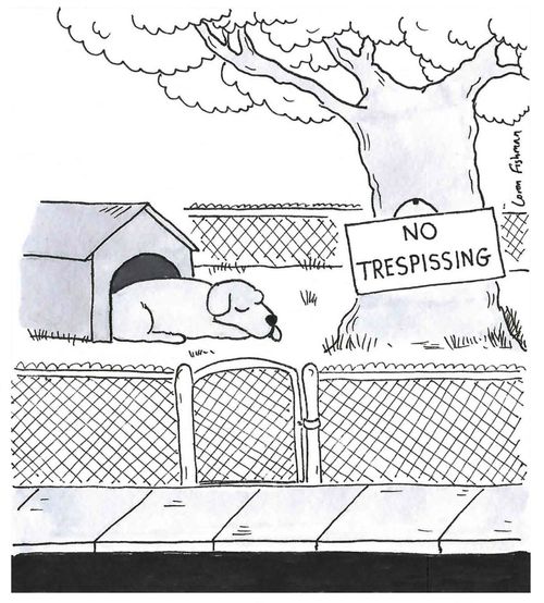 'No Trespissing'