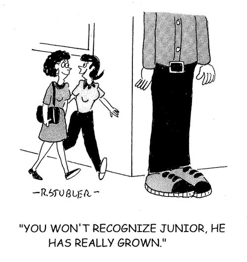 'You won't recognize junior, he has really grown.'