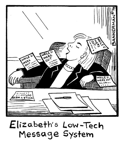 Elizabeth's Low Tech Message System
