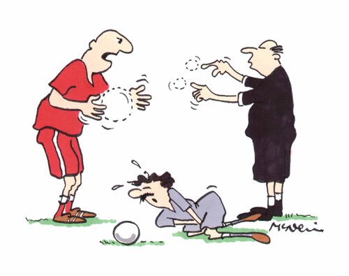 Soccer Sign Language - "I went for the ball" - "You went for the balls."