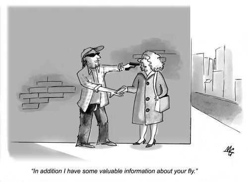 'In addition I have some valuable information about your fly.'