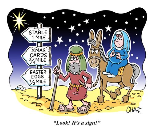 "Look! It's a sign!"