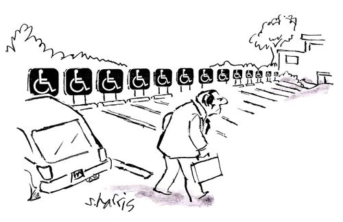 Disabled parking.