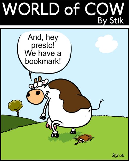 And, hey presto! We have a bookmark!