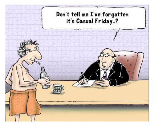 'Don't tell me I've forgotten it's Causal Friday..?'