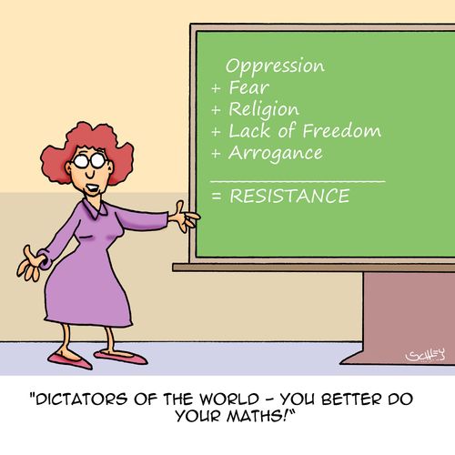 "Dictators of the world - you better do your maths!"
