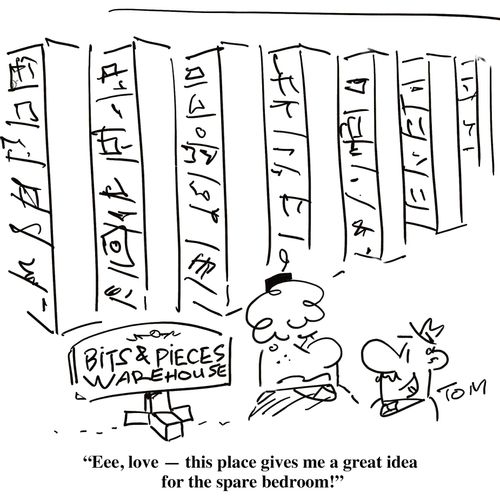 'Eee,love - this place gives me a great idea for the spare bedroom!'