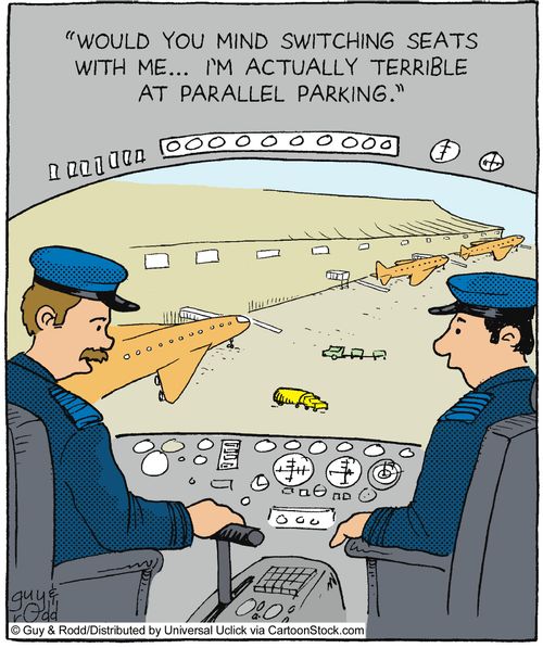 'Would you mind switching seats with me... I'm actually terrible at parallel parking.'