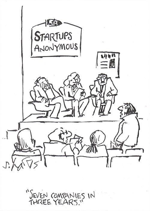 'Seven companies in three years.'