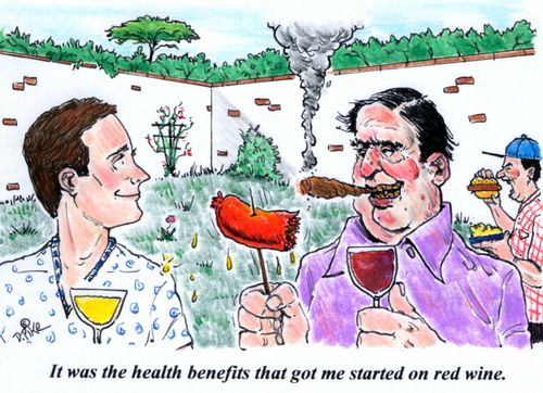 It was the health benefits that got me started on red wine.