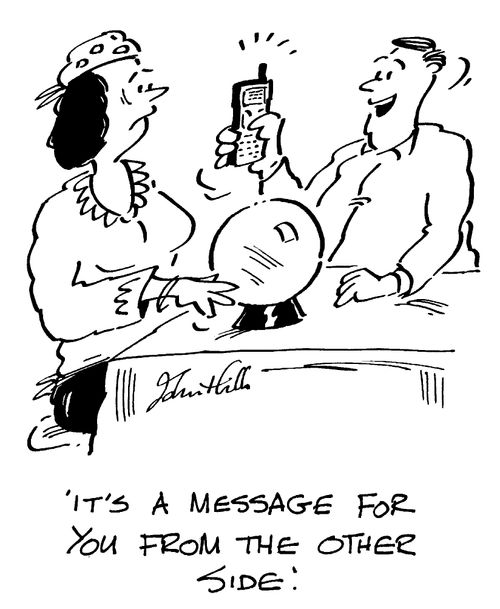 "It's a message for you from the other side."