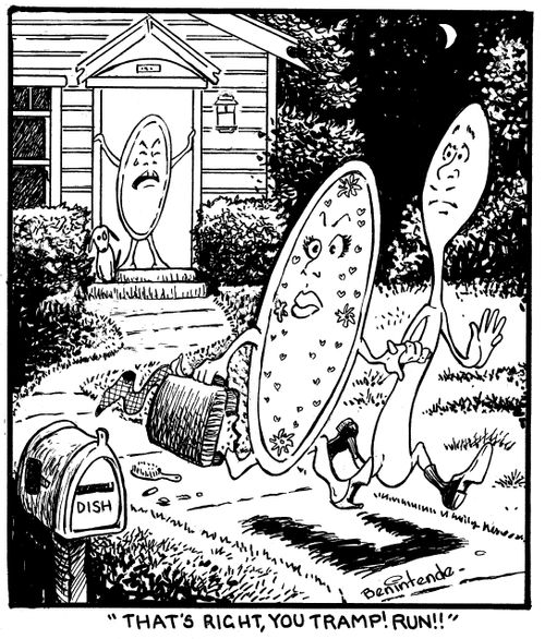 "That's right, you tramp! Run!!"