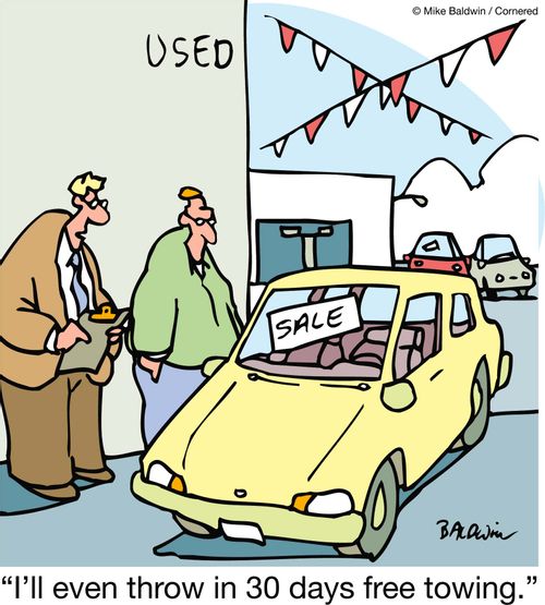 'I'll even throw in 30 days free towing.'